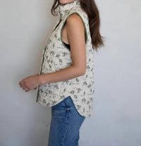 Things Between - Floral Quilted Vest