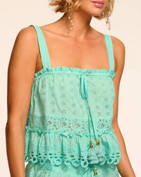 Ramy Brook - Amina Cotton Eyelet Coverup Top