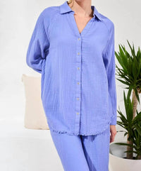 Tribal - Crinkle Gauze Button Shirt