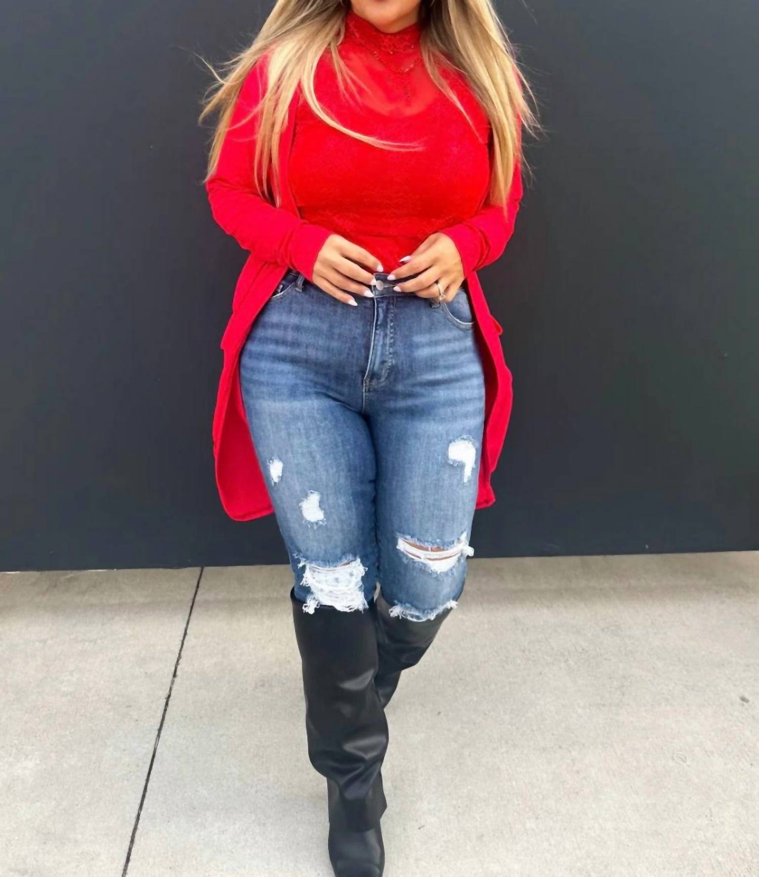 Blakeley - Lace Long Sleeve Top