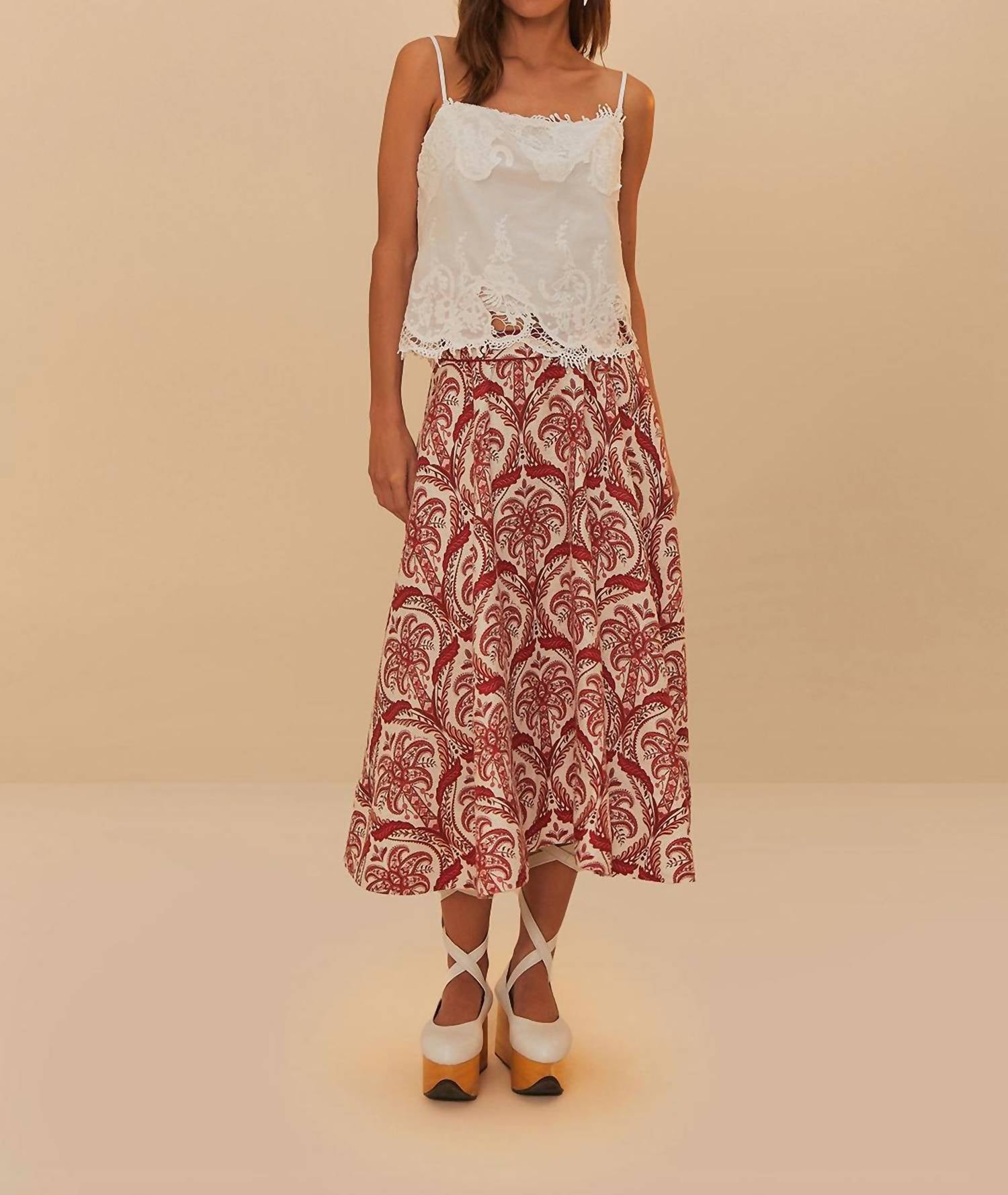 Farm Rio - Sleeveless Lace Top
