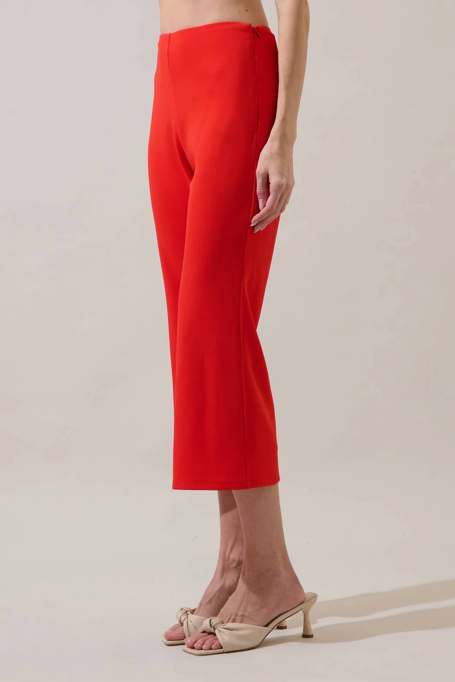 Sugarlips - Hemary Cropped Flare Pants
