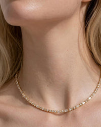 Theia - Women's Baguette Eternity Necklace