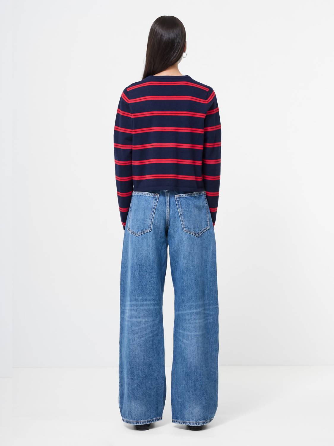 French Connection - Padma Fine Knit Stripe Cardigan