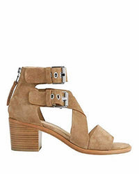Madrid Suede Stacked Heel Sandals