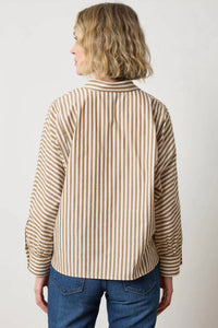 Lilla P - Dolman Sleeve Button Down Shirt