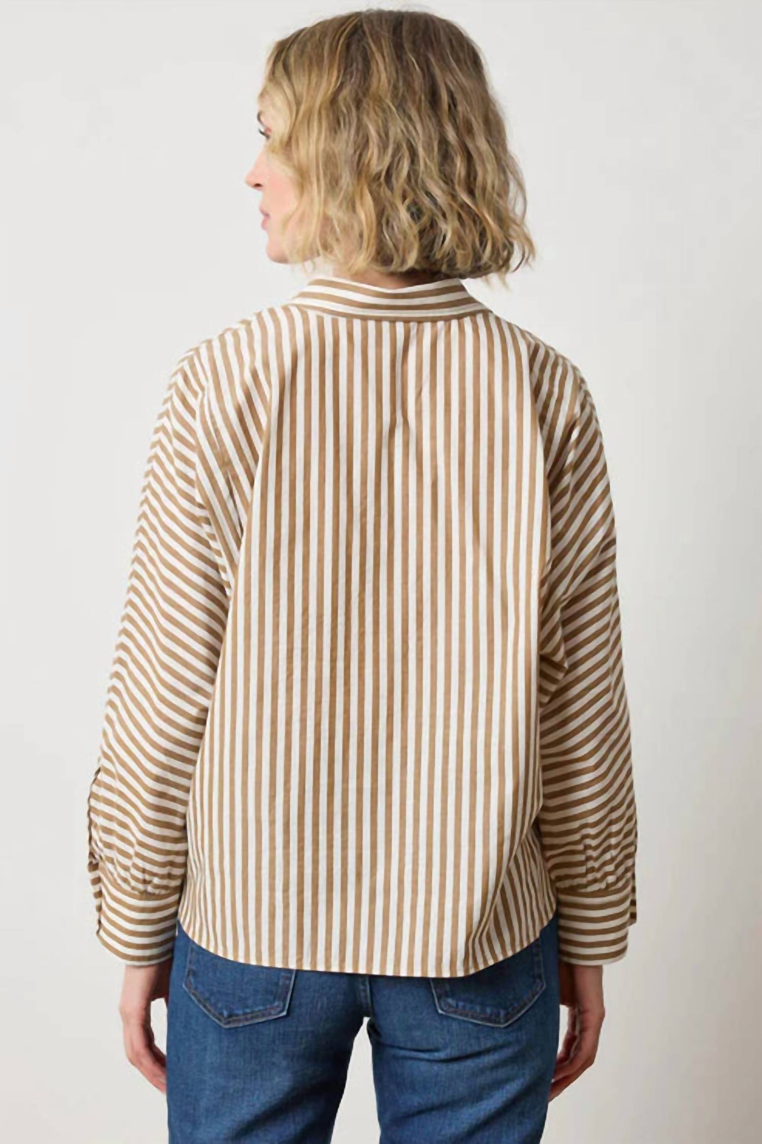 Lilla P - Dolman Sleeve Button Down Shirt
