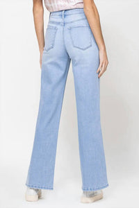 Vervet By Flying Monkey - Olivia Comfort Stretch Button Up Wide Leg Jeans