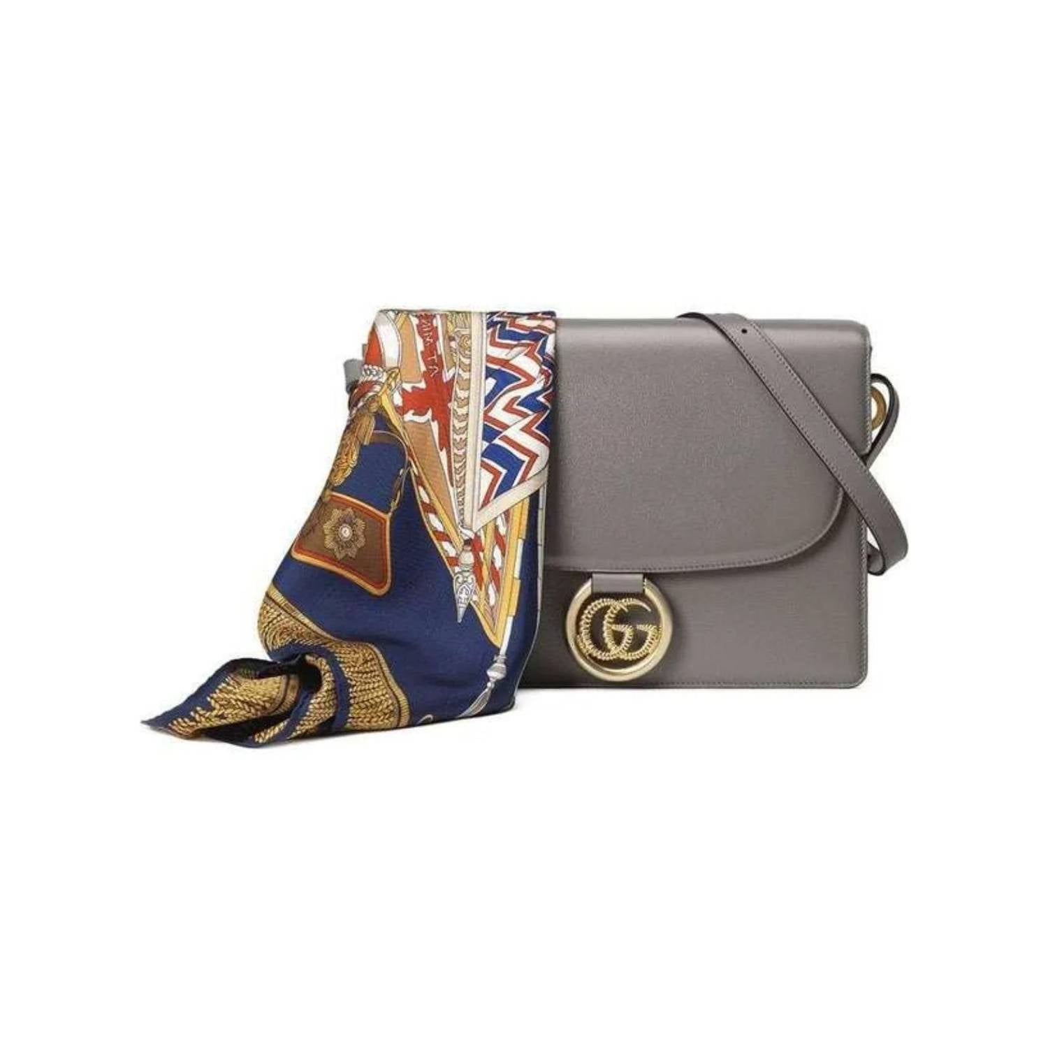Gucci - Women's Torchon Scarf Angled Shoulder Bag