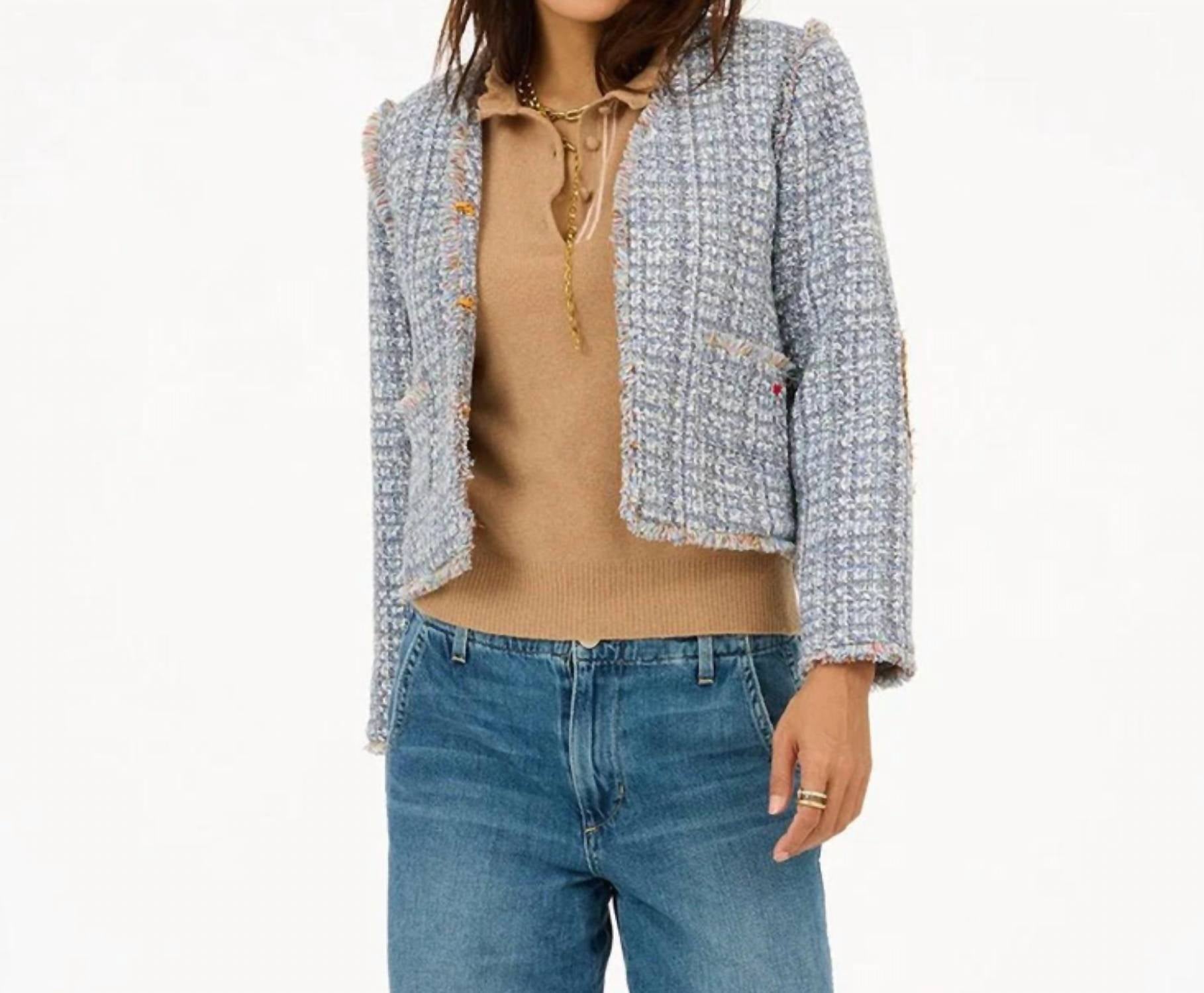 Kerri Rosenthal - Fringe Tweed Short Jacket