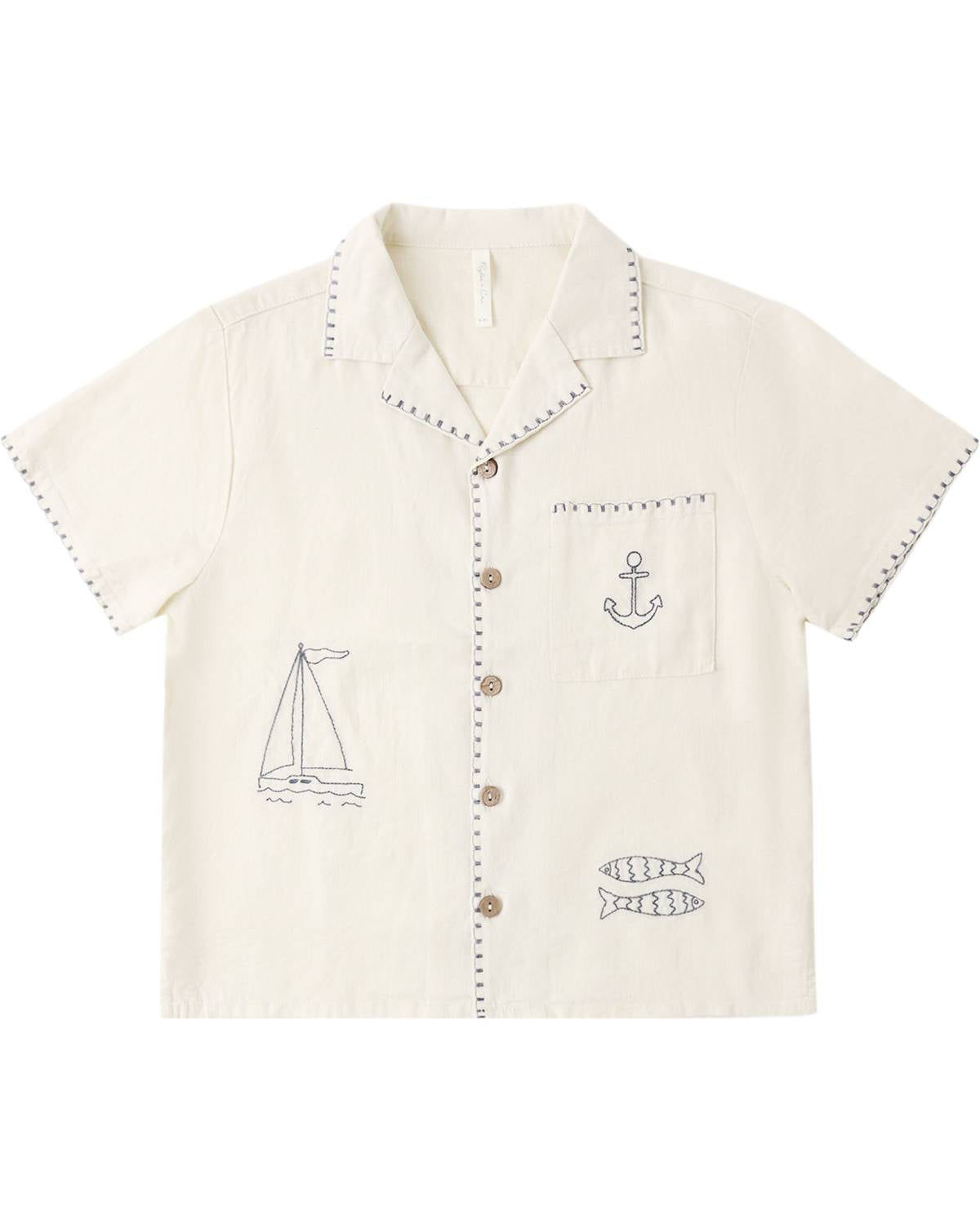 Rylee + Cru - Boys' Lapel Collar Shirt