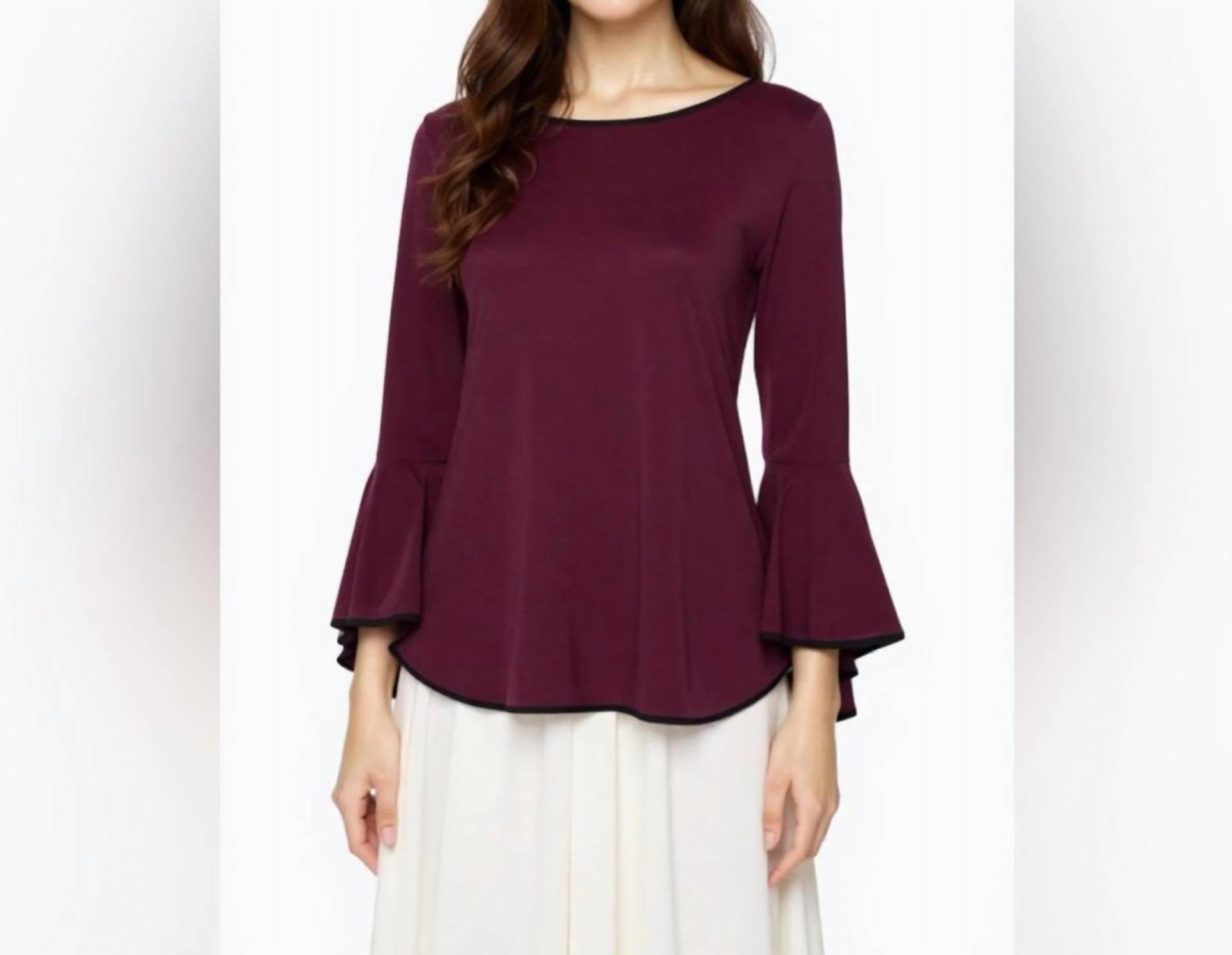 Sam & Jess - Elegant Bell Sleeve Top