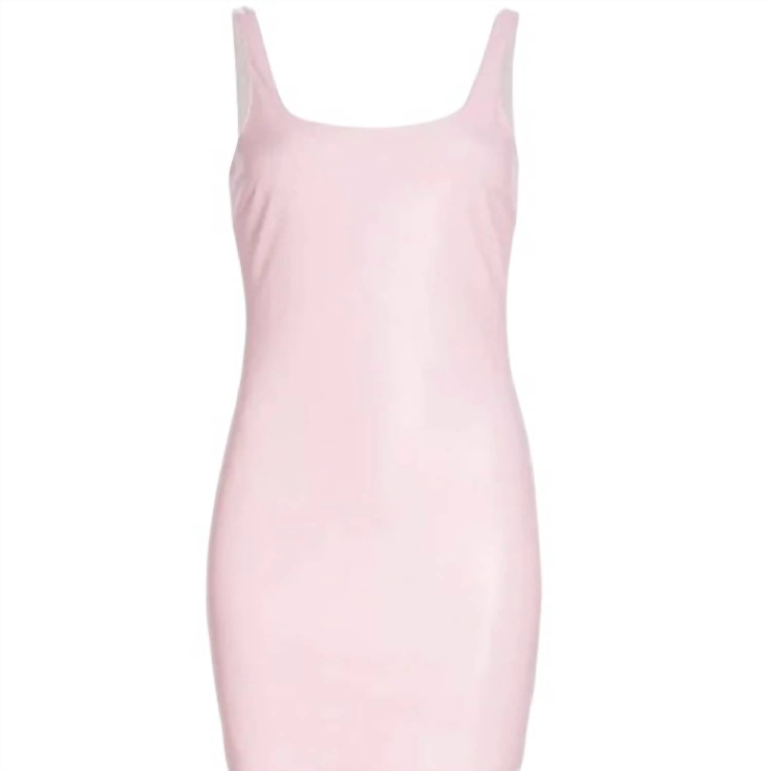 Amanda Uprichard - Margot Faux-leather Sleeveless Mini Dress
