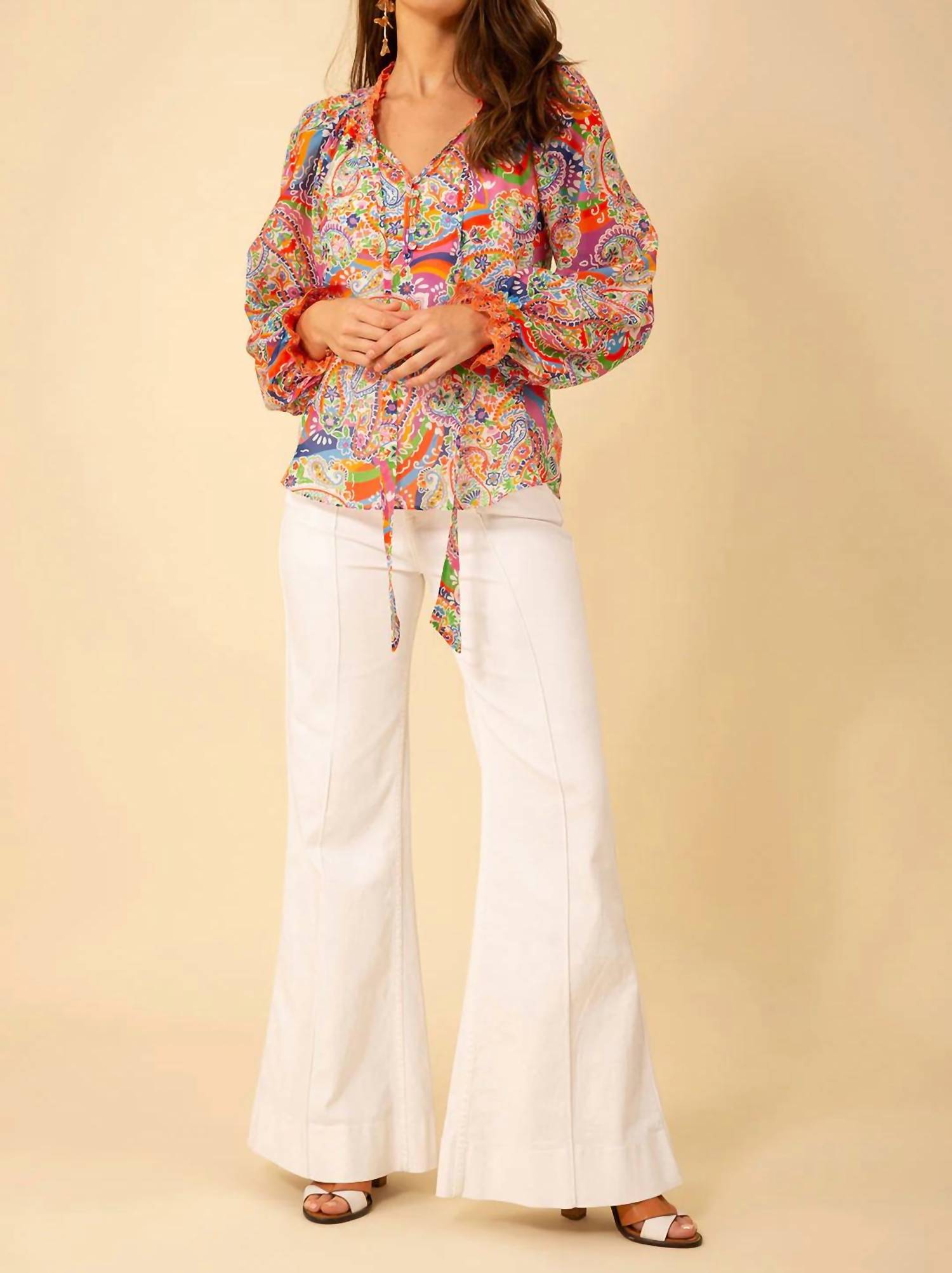 Hale Bob - Long Sleeve Print Top