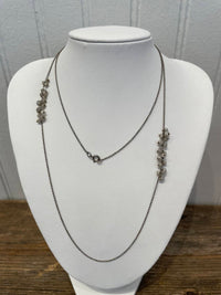 Carol Workinger Studio - Small Rutilated Qtz Rosecut Necklace - 17-18"