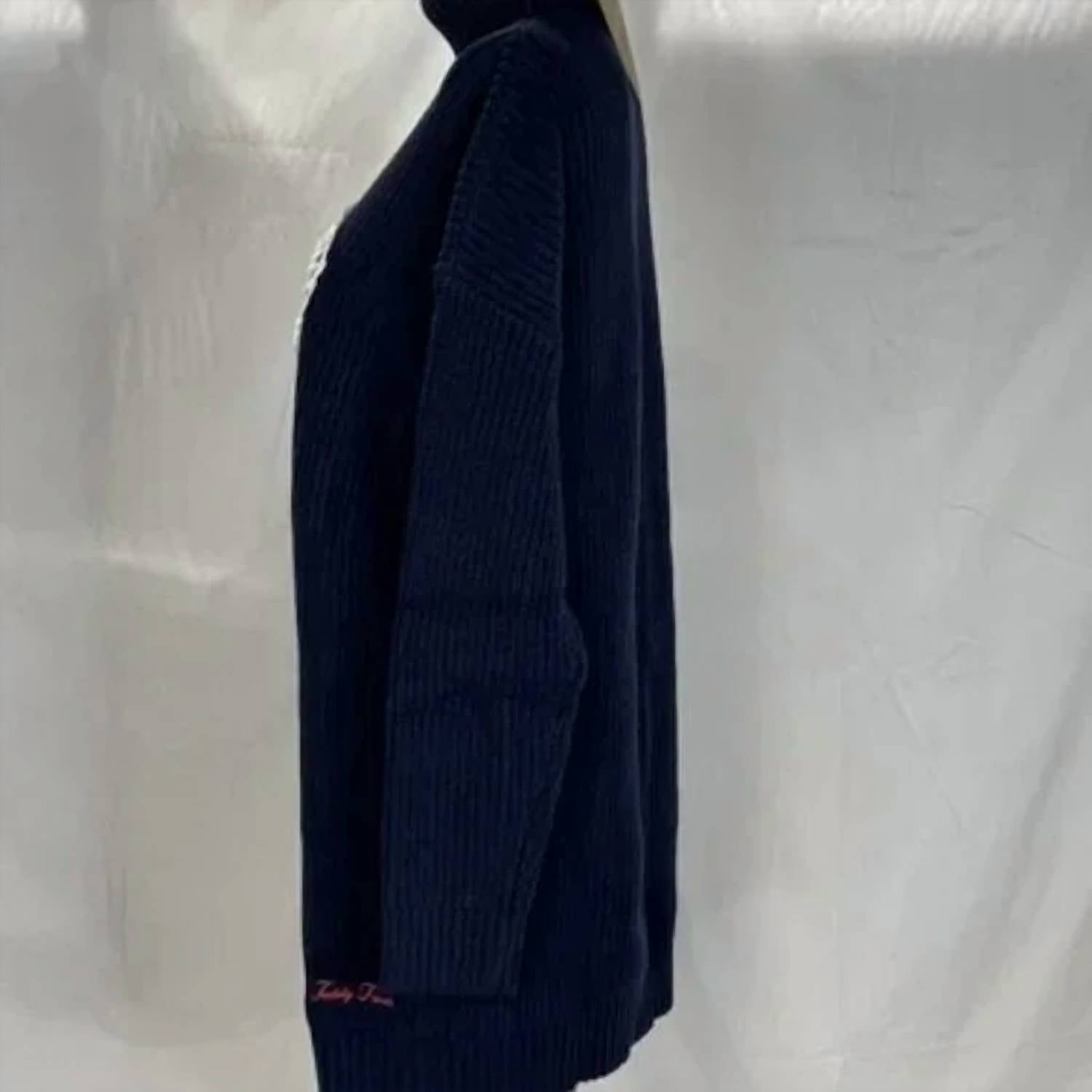 Teddy Fresh - Knit Laced Up Sweater Dress