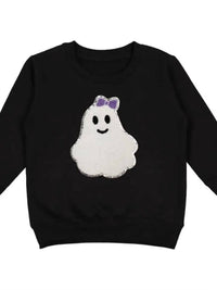 Sweet Wink - Kid's Ghost Patch Sweatshirt