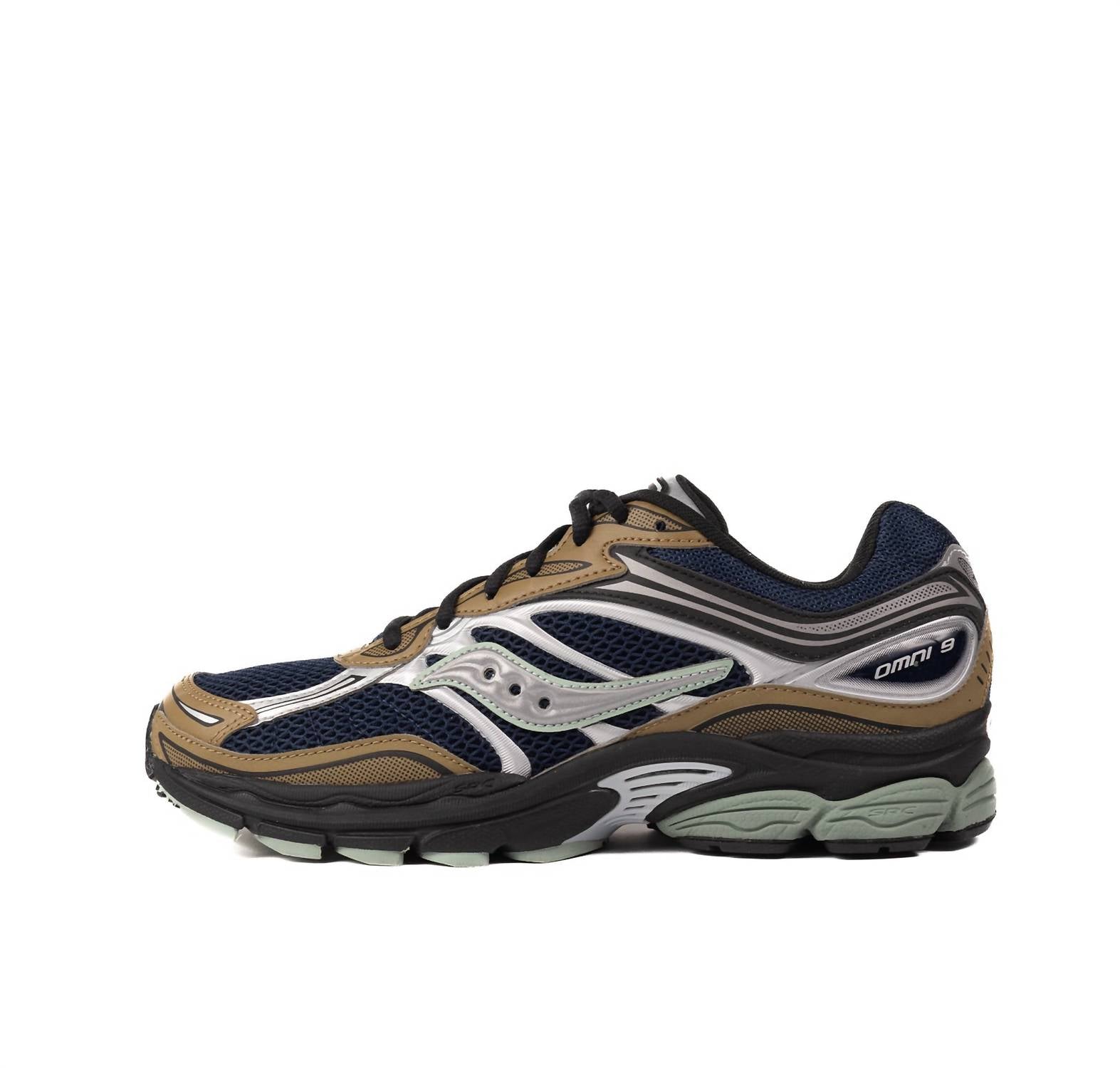 SAUCONY Men's Progrid Omni 9 Sneakers in brown navy - men's sneaker