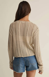 Z Supply - Upland Crochet Long Sleeve Sweater