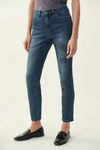 Joseph Ribkoff Brielle Jean With Sparkle Face Design in blue - women's jeans