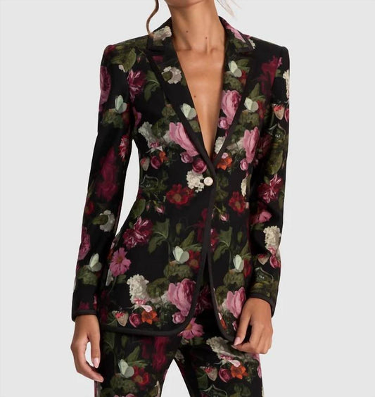Alice + Olivia - Breann Floral Slim Fit Blazer