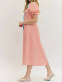 Entro - Debbie Striped Midi Dress