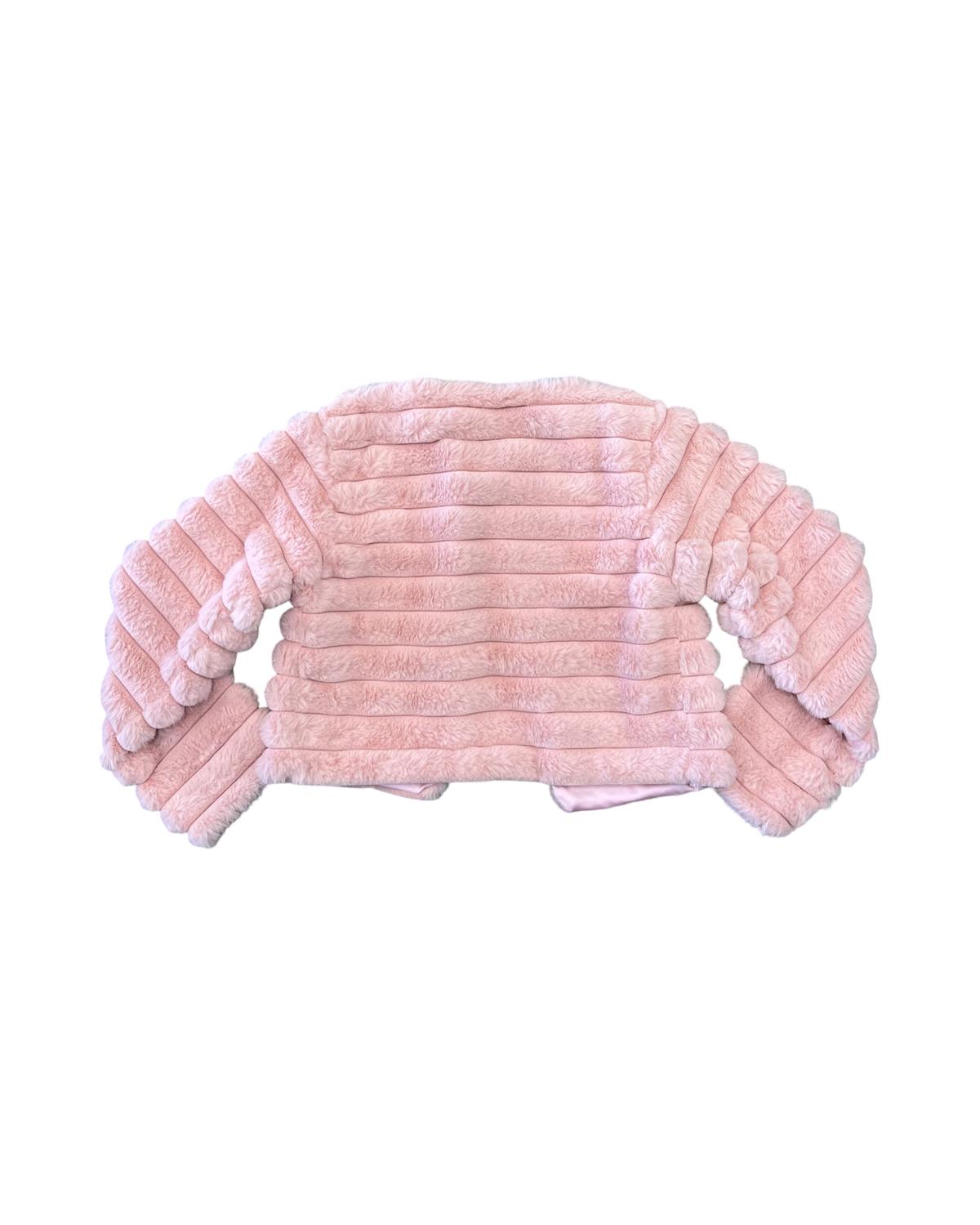 Flowers By Zoe - Girls Pink Fur Jacket
