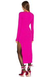 Lovers + Friends - Naomi Ribbed Long Sleeve Midi Dress