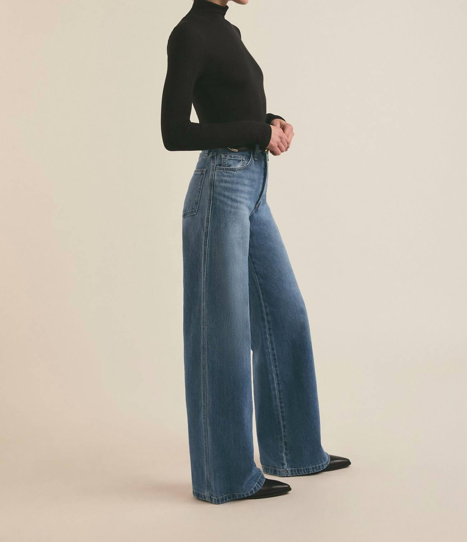 Favorite Daughter - Masha Super High Rise Wide Leg Jeans