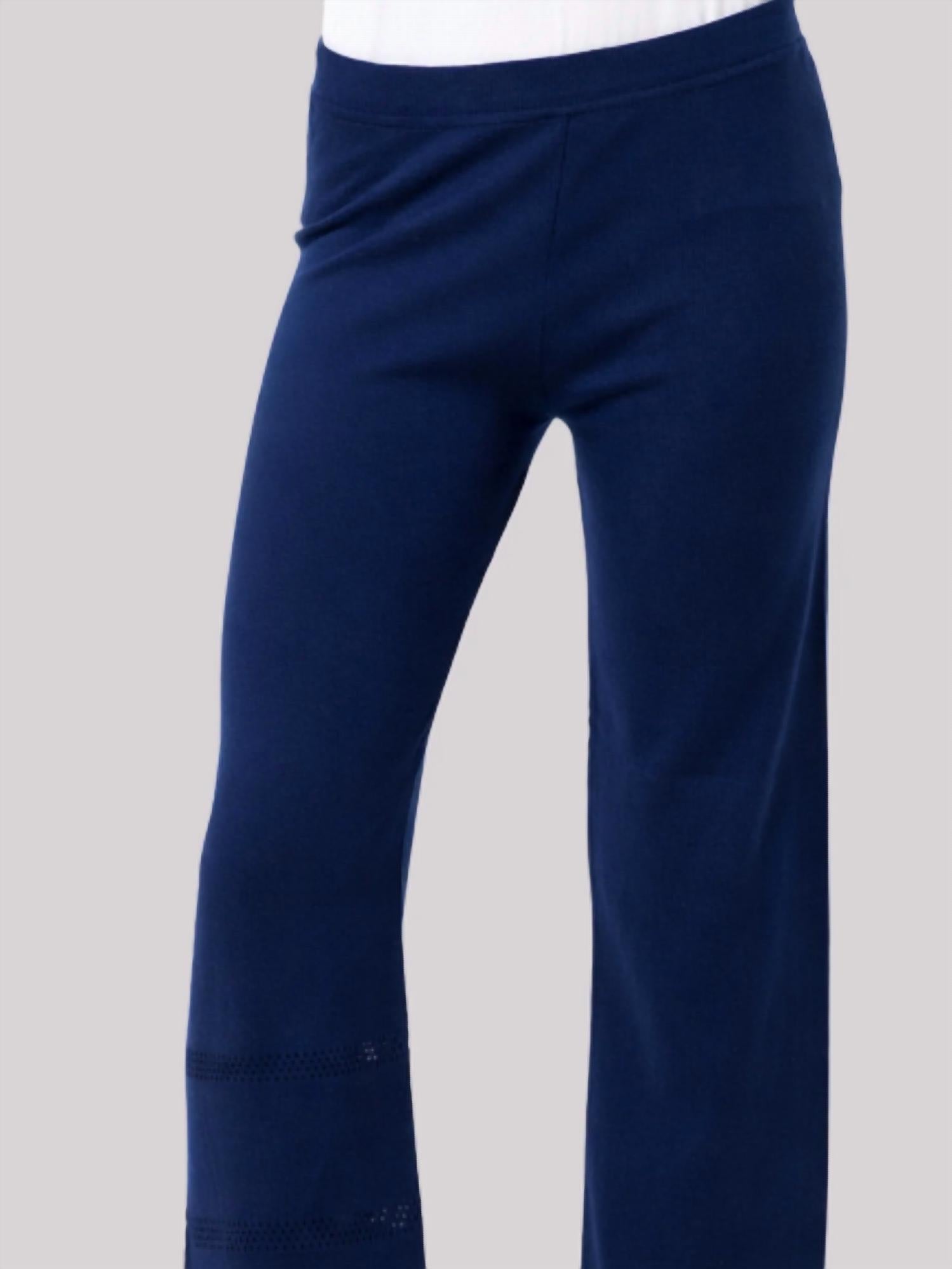 Angel Apparel - Crochet Inset Knit Pants