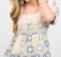 Sister Mary - Zelda Flower Print Midi Dress