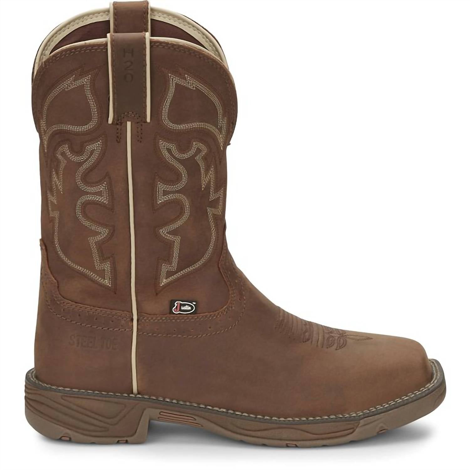 Justin Boots - Men's Rush Waterproof Steel Toe Boots