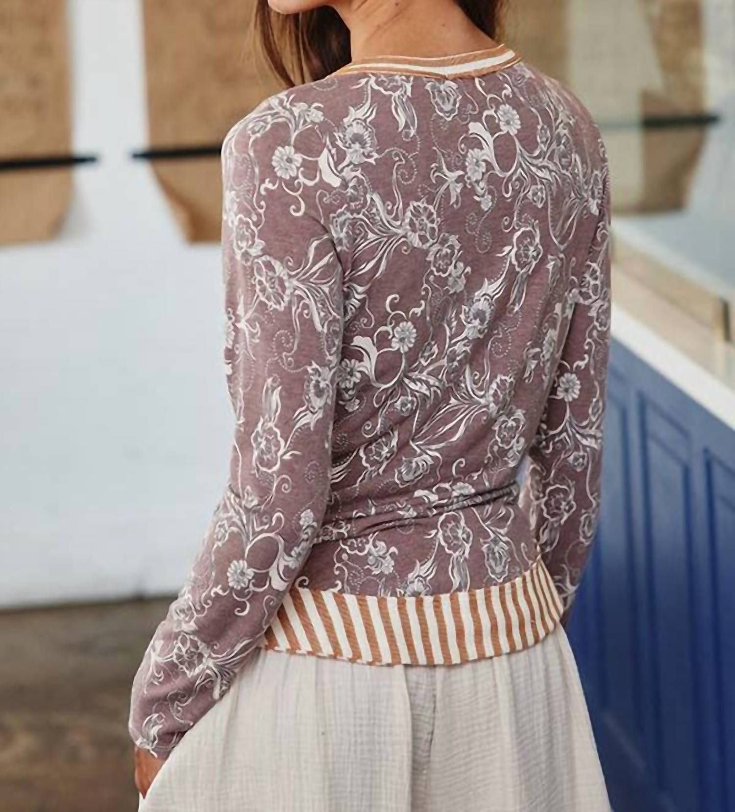 Bucketlist - Stripe Contrast Top