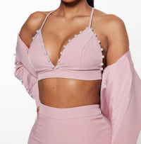 Fashion Nova - Pamela Pearl 3 Piece Blazer Pant Set