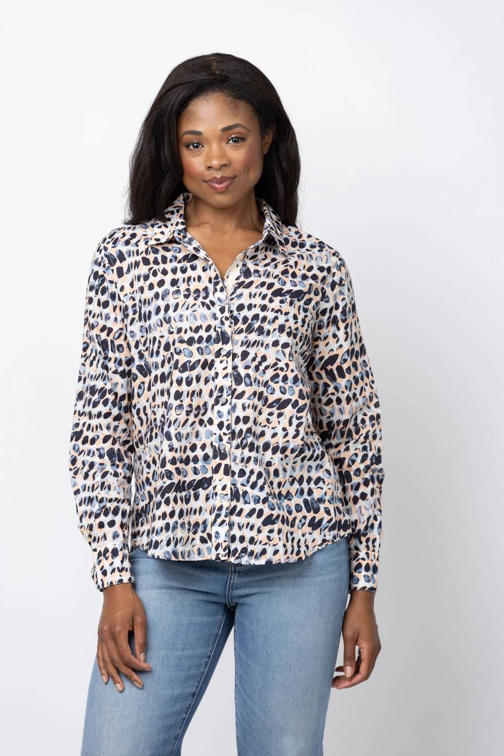 Nic + Zoe - Spotted Core Cotton Shirt