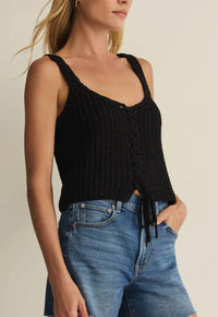 Z Supply - Tate Lace Up Sweater Top