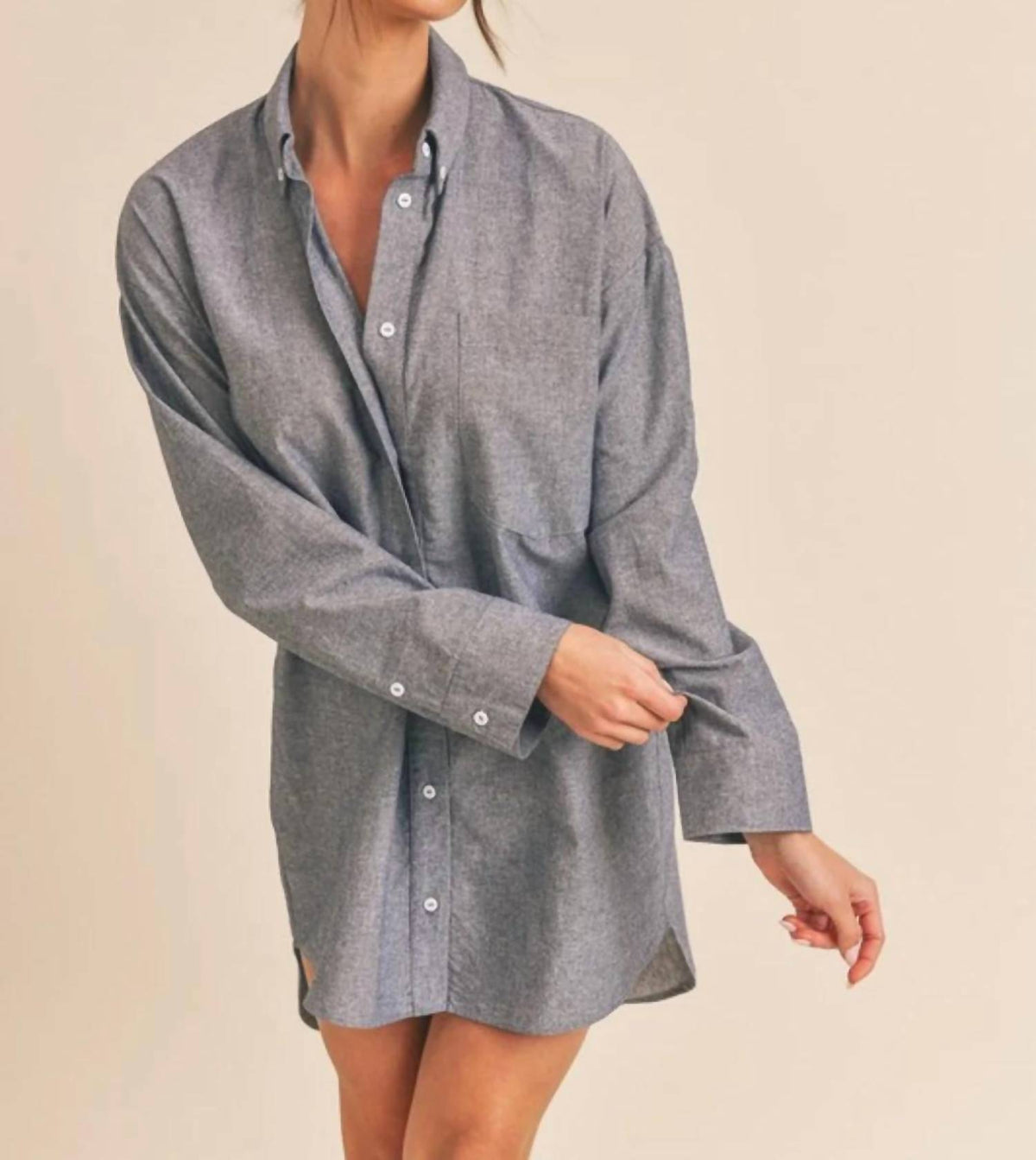 Win Win Apparel - Open to you Shirt dress