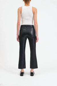 Daze - Shy Girl Crop Flare Vegan Leather Pant