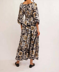 Free People Printed Dixi Maxi Dress in black combo - women's dress - view 4