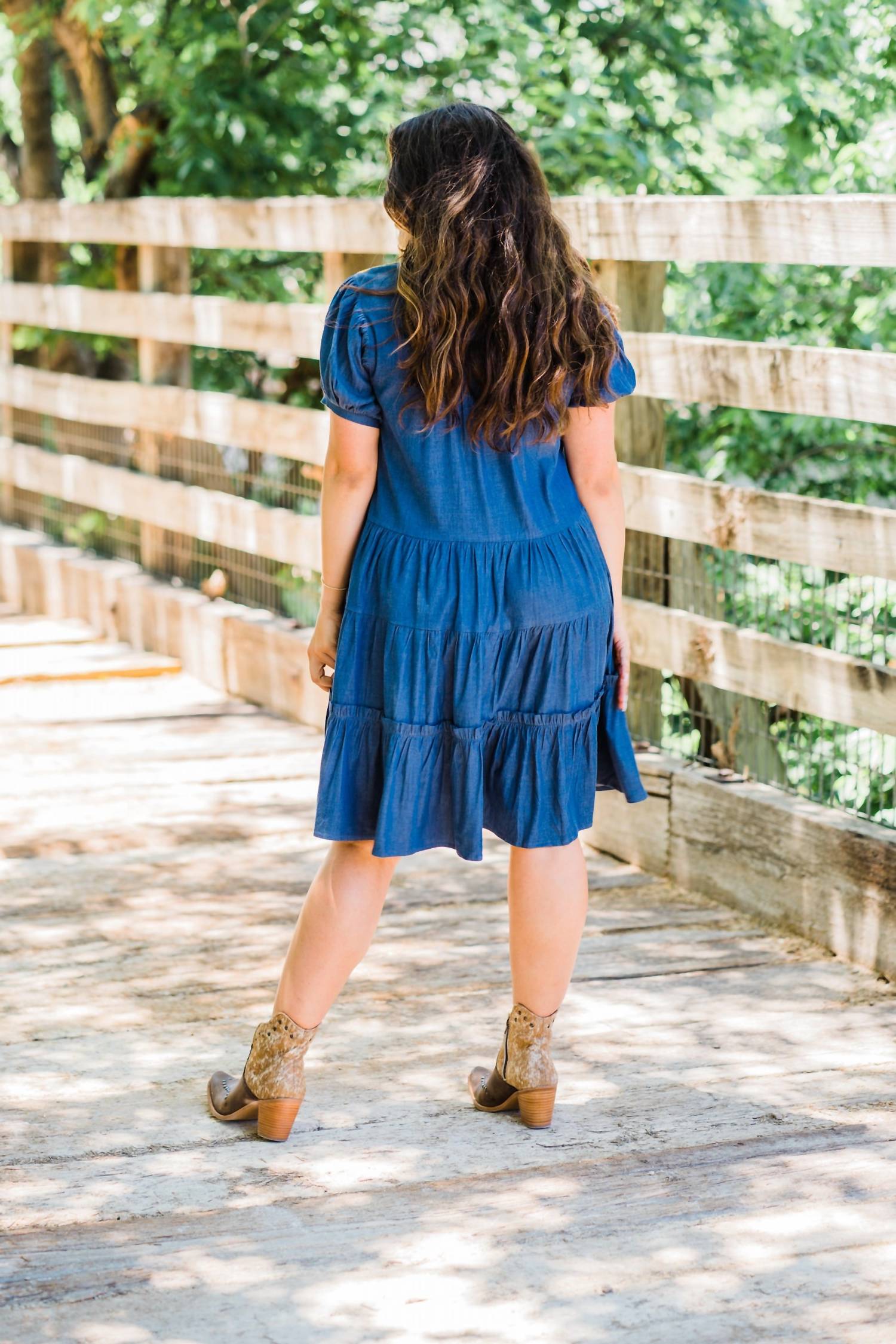 Layerz Clothing - Embroidered Tiered Dress