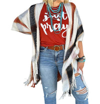 Texas True Threads - Plaid Stacie Plaid Kimono