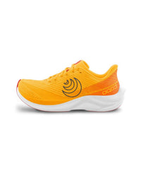 Topo Athletic Men's Cyclone 3 Running Shoes in orange navy - men's shoe - detail view