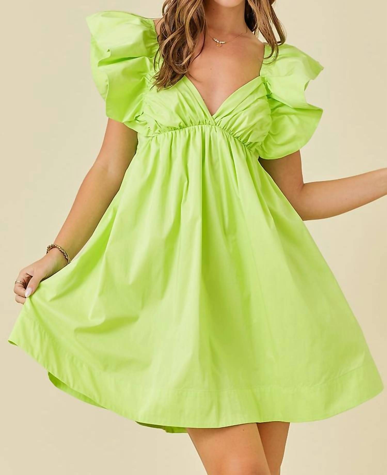 Ensemble - Flutter Sleeve Mini Dress