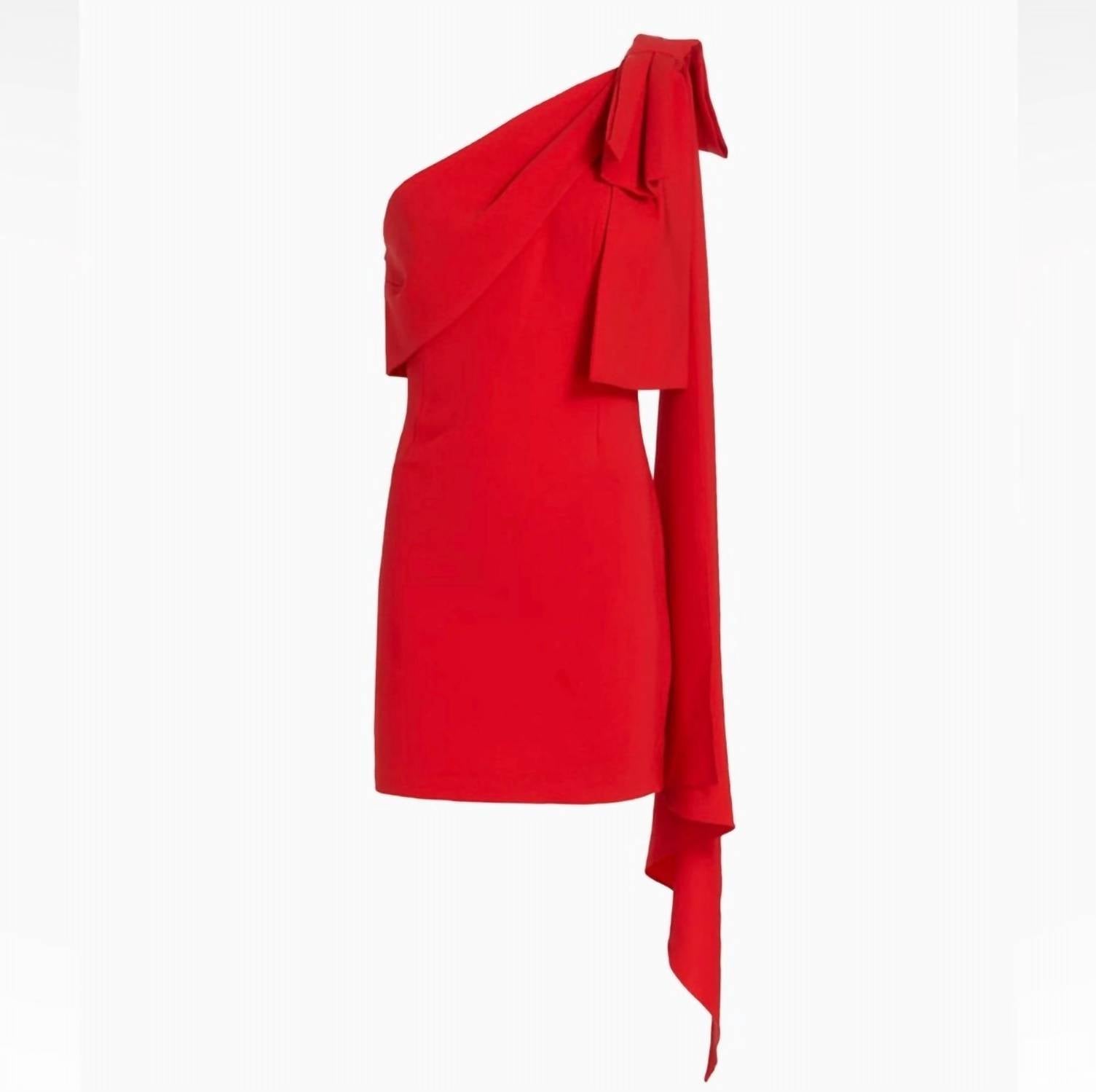 Sachin & Babi - Bella One Shoulder Bow Mini Dress