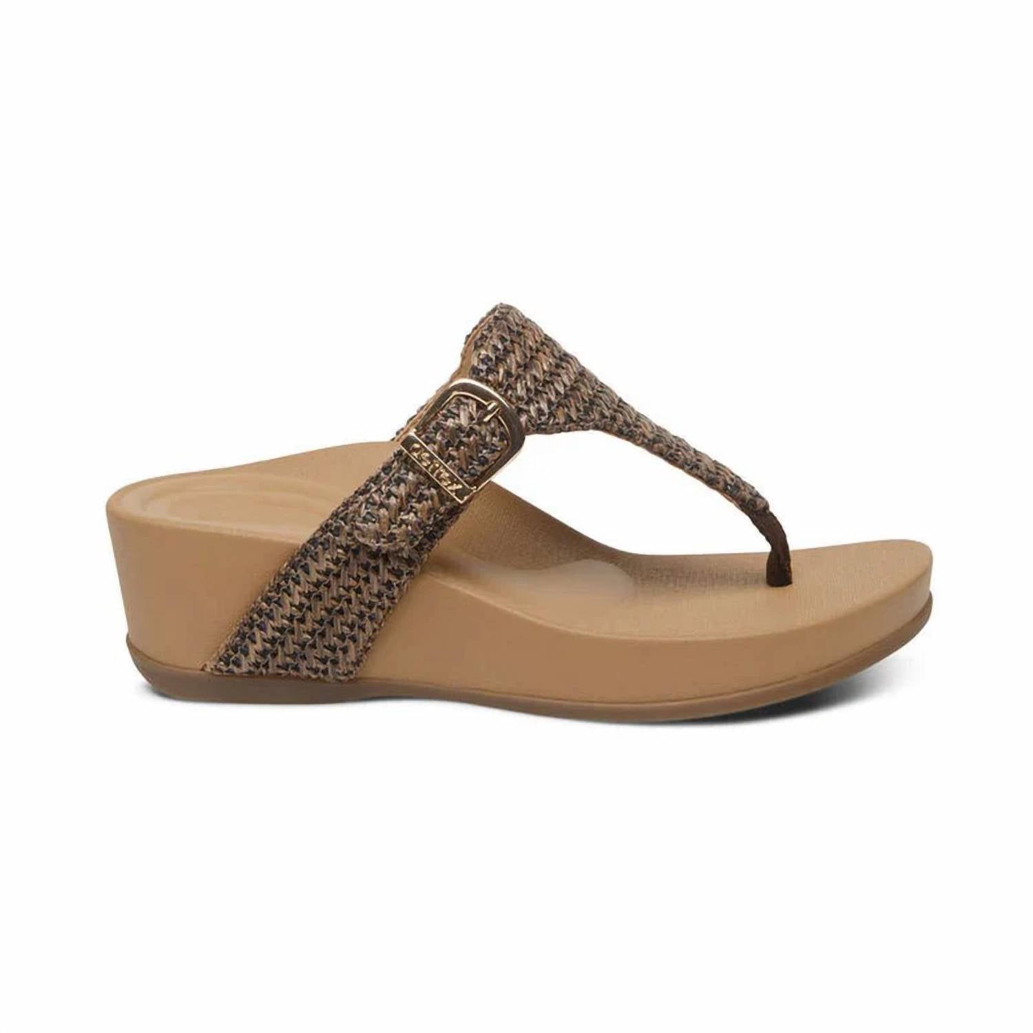 Aetrex - Women's Kate Thong Wedge Sandal