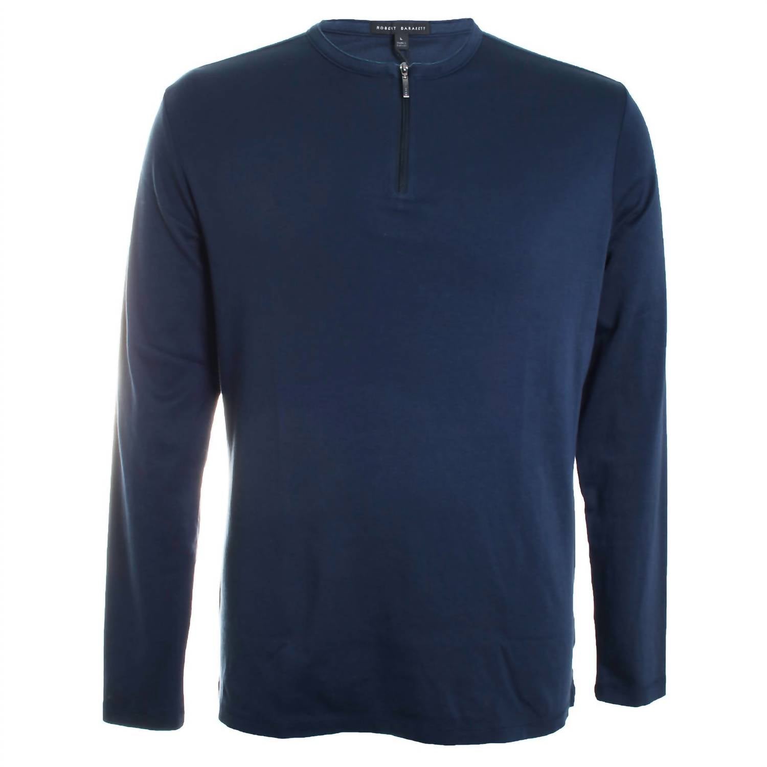 Robert Barakett - Men's Georgia Long Sleeve Zip Henley Top