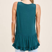 Staccato - Ruffled Hem Tank Top