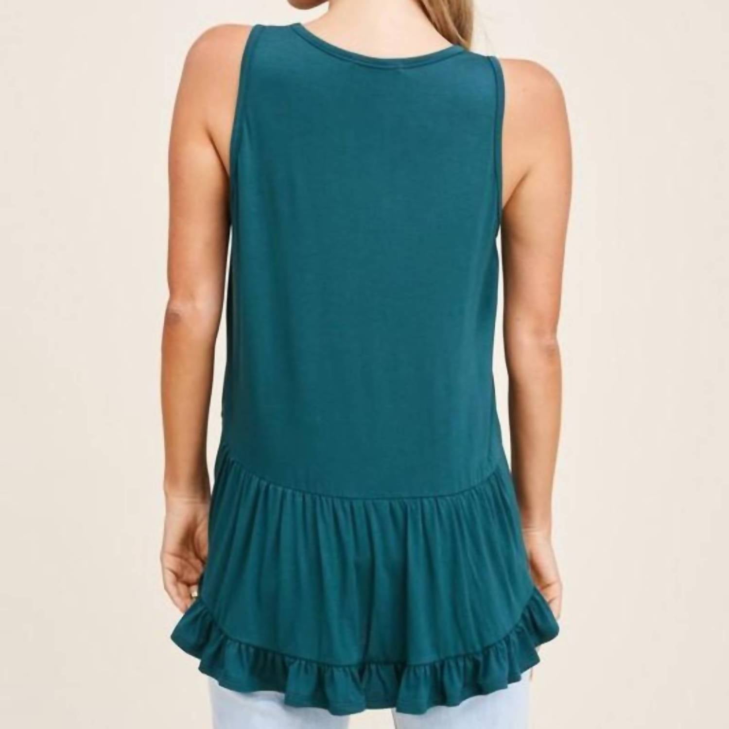 Staccato - Ruffled Hem Tank Top