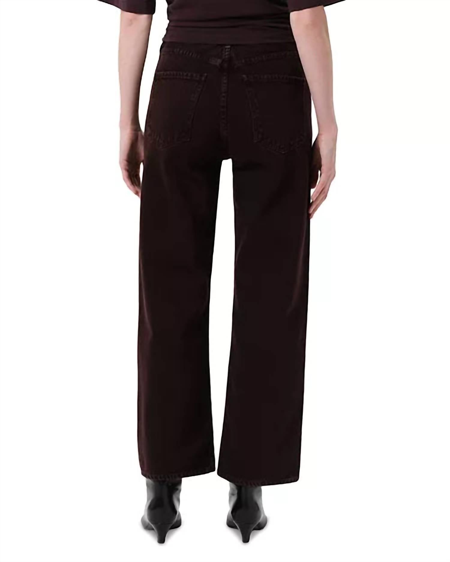 Agolde - Ren High Rise Wide Leg Ankle Jeans