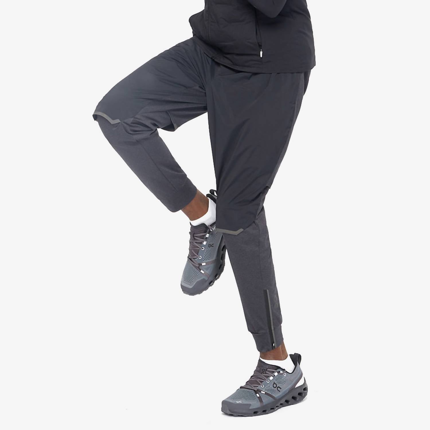 On Weather Zipped Ankle Hem Pants in black - men's pants